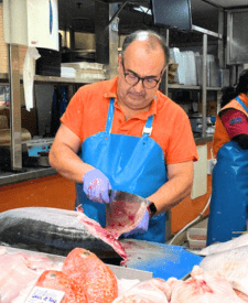 Pescadería local en Zaragoza ofreciendo pescado fresco a domicilio con Ntucity